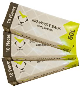 Vorratspaket kompostierbare Beutel 60 L, 30 Stück